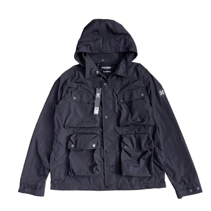 FIELD SINNER INTERNATIONAL Multi pocket jacket in Black