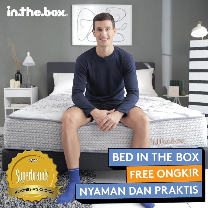 Kasur Spring Bed INTHEBOX Ukuran 140x200 - FREE BANTAL