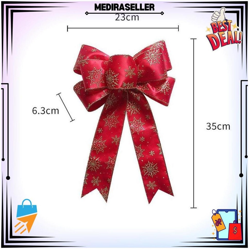 

[1 Roll] Pita Roll & Ribbon Aksesoris Hiasan Pohon Natal Pita Kawat Hias Ribbons Per 1 Roll Ornamen Bintang Meteran D Gratis Ongkir