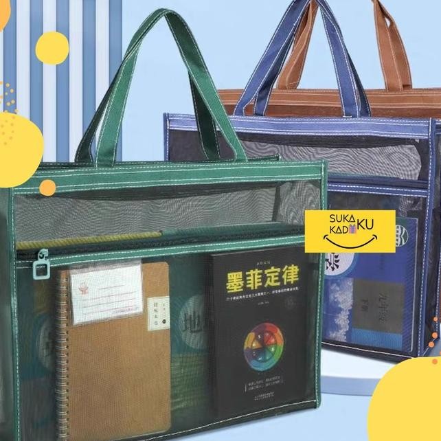 

(RAISSA) PROMO DOCUMENT BAG ZIPPER MESH MAP ORGANIZER DOKUMEN BERKAS