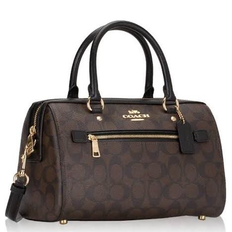 ROWAN SATCHEL IN SIGNATURE CANVAS (F83607)