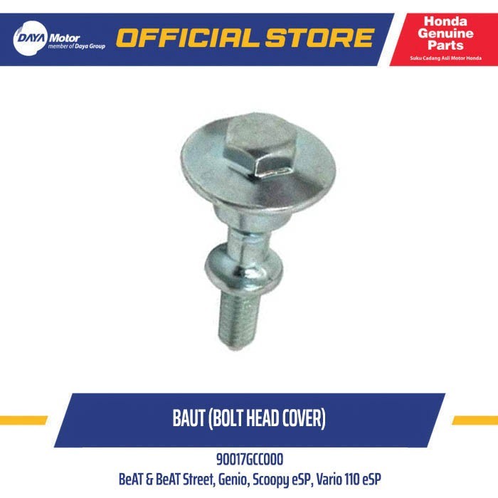 Baut Cover Head Honda Vario 110 Karburator 90017GCC000