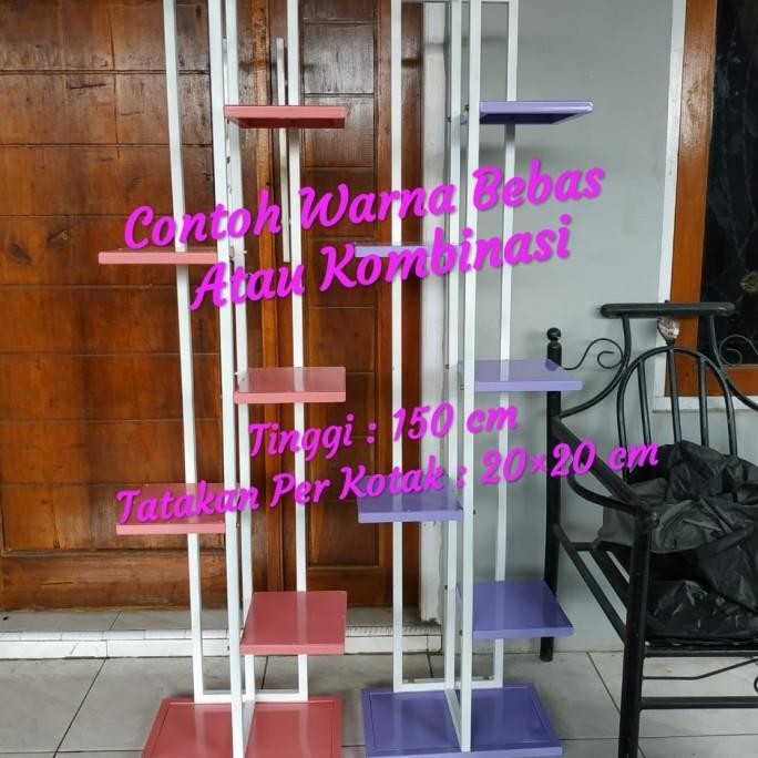 Rak Pot Besi - Rak Bunga Besi - Rak Tanaman - Rak 5 Susun Full Besi