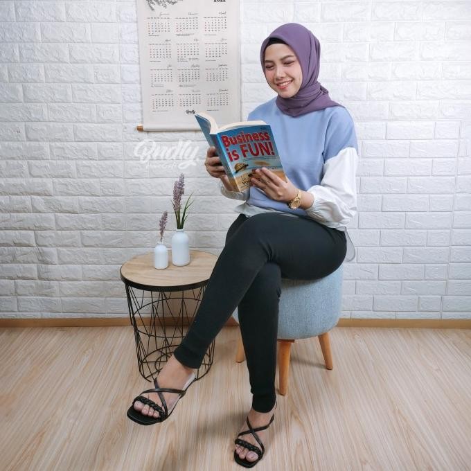 Stool puff kursi bangku sofa bulat Bndly. dewasa / Medium