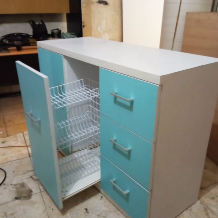 wanyar meja kitchen set /lemari multi fungsi atau rak piring