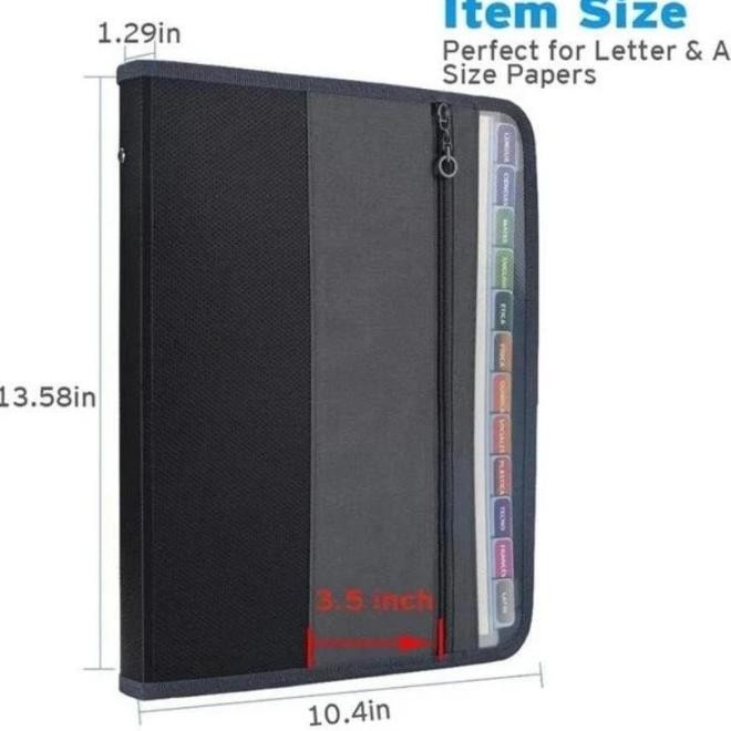 

TEMPAT PENYIMPANAN DOKUMEN TAS MAP FILE 13 FOLDER UKURAN A4 WATERPROOF