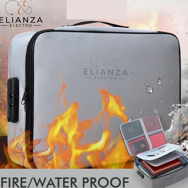 

TAS PENYIMPAN DOKUMEN TAHAN API DAN AIR TEMPAT BERKAS MAP FIREPROOF AND WATERPROOF DOCUMENT STORAGE BAG