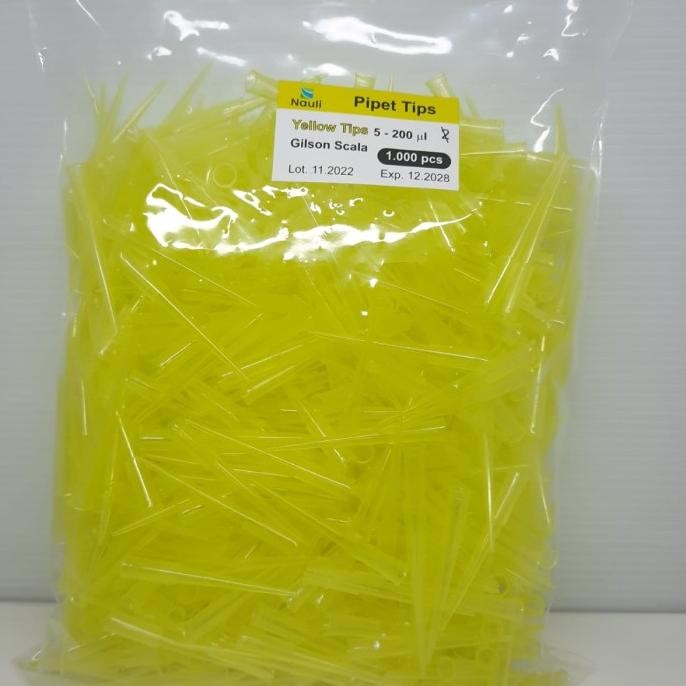 

YELLOW TIP GILSON W/SCALE | TIP KUNING SKALA ISI 1000 PCS / BAG