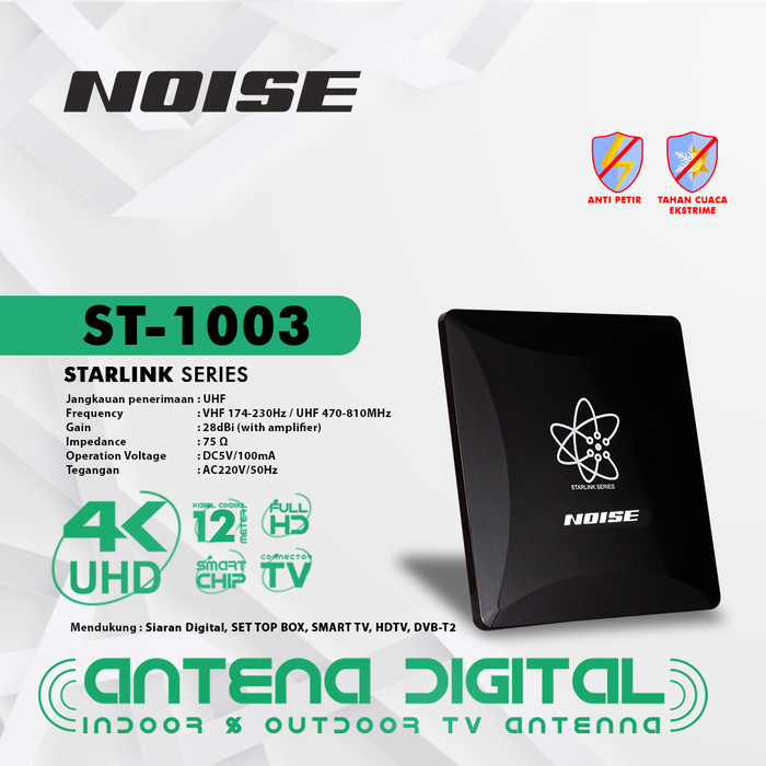 Terlaris Antena Digital Noise 4K