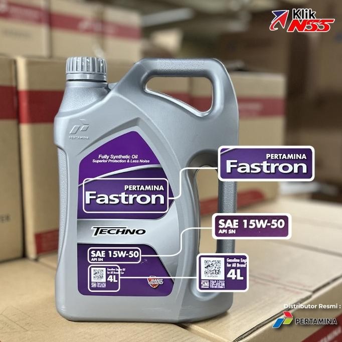 Oli Mobil Pertamina - FASTRON TECHNO 15W-50 (LAM) (4L)