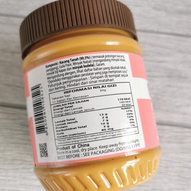 

Tong Garden Peanut Butter Selai Kacang Diabetes Rendah Gula 340G Vegan