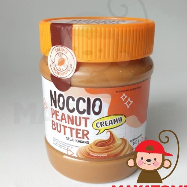 

Noccio Peanut Butter Creamy 340Gr Selai Kacang Tanah 340 Gr Nocio