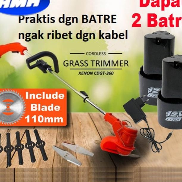 Xenon Cdgt720 Mesin Potong Rumput Grass Trimmer Cordless 20V