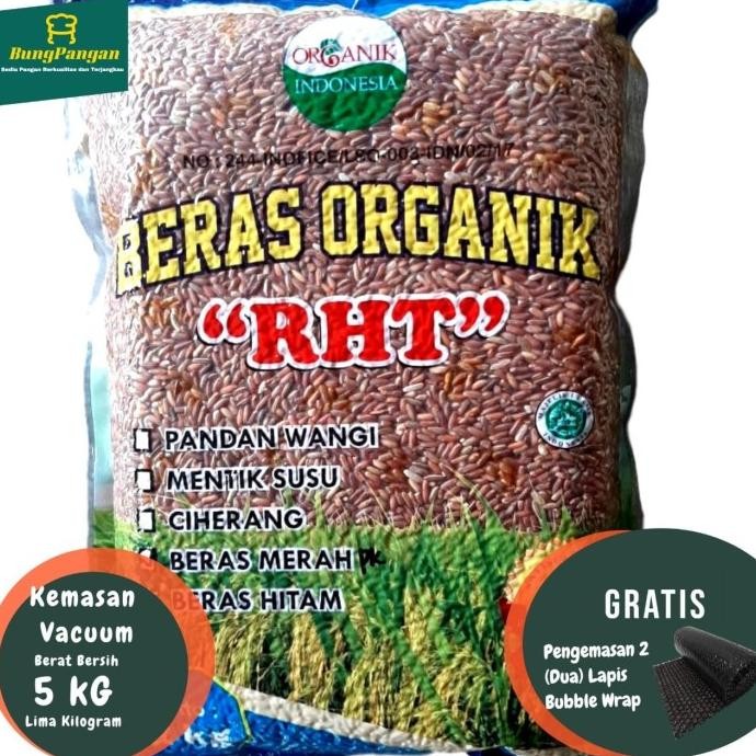 

5Kg Beras Merah Organik Premium RHT Bersertifikat (utk Diet, Diabet ) MRS04