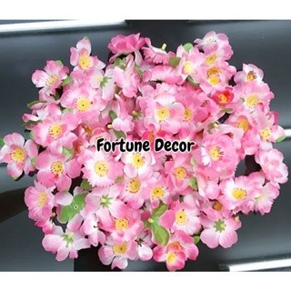 Julie - Kuntum Bunga Sakura Meihua Plastik Mekar Hanya Kelopak Hiasan Imlek