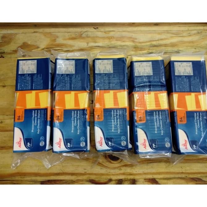 

PROMO Anchor Orange Cheddar Slice /Keju Slice Anchor (1KG - 84 Slices) murah