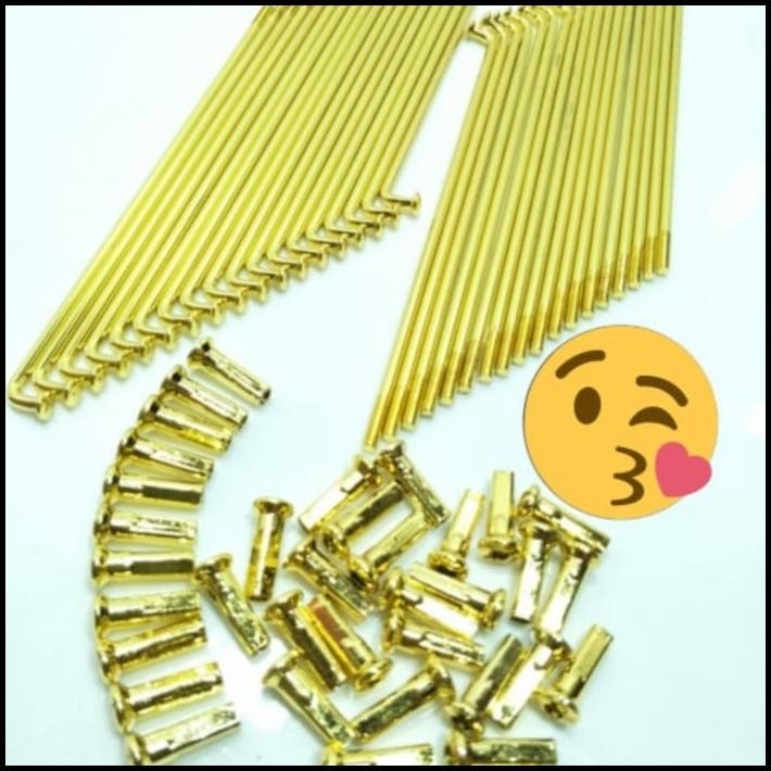 Jari Jari Gold Anti Karat / Jeruji Ruji Gold Lidi Semua Motor Ukuran