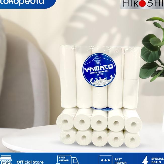 

Paket Thermal Paper Roll / Kertas Termal 57X30 Kaspaper 100Roll/1Dus New