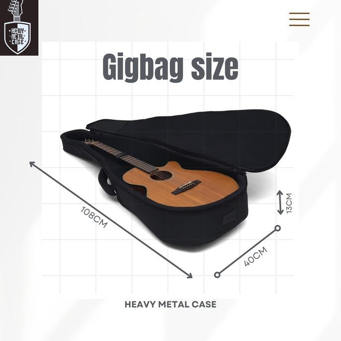 TAS GITAR / GIG BAG / SEMI HARDCASE AKUSTIK HT