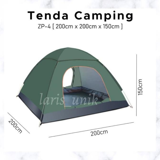 BEST SELLER Tenda Camping Otomatis Tenda Camping Kemah 4-5 Orang + kur