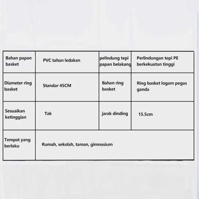 

Basketball Backboard Hoop Ring Net papan ring basket / ring basket dan