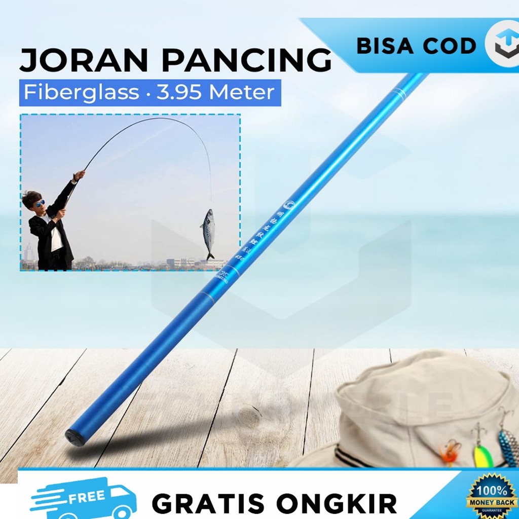 JORAN PANCING TEGEK 4 METER KAKU RINGAN CARBONFIBER FISHING ROD JIEWEI
