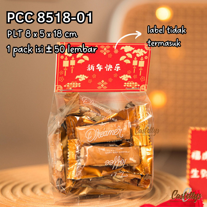 

TERBARU - Plastik Polos Bening PCC 8518-01 Roti Cookies Snack Kue Kering Permen