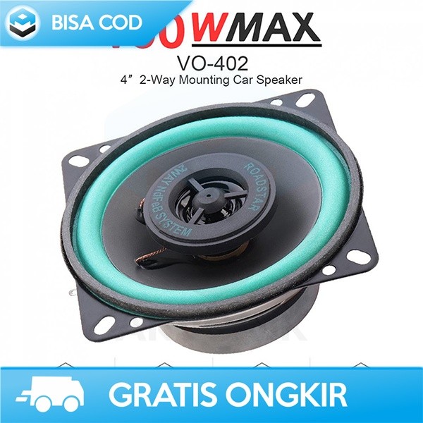 SPEAKER SUDUT MOBIL SUBWOOFER 4 INCH ROADSTAR HI FI SUPER BASS MURAH