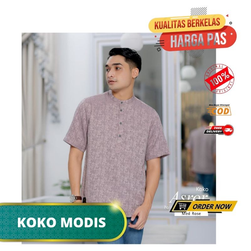 KOKO ASROR BY HIJAB ARRAFI BAJU ATASAN DEWASA KOKO AYAH TERBARU BAJU KOKO LEBARAN