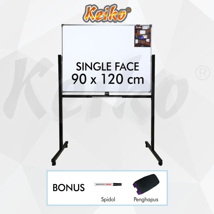 

Papan Tulis Whiteboard Standing Single Face Keiko 90 x 120 cm