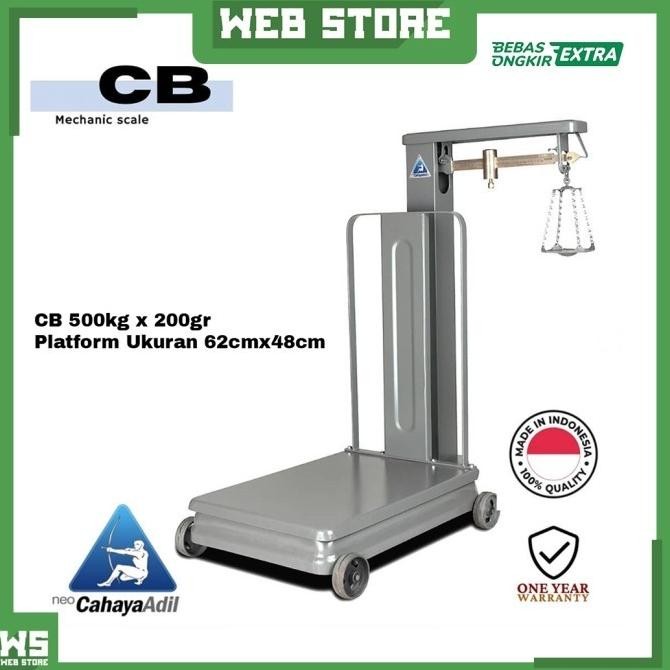 Timbangan Duduk 500kg Mekanik Manual Scale Cahaya Adil CB 500 Pagar
