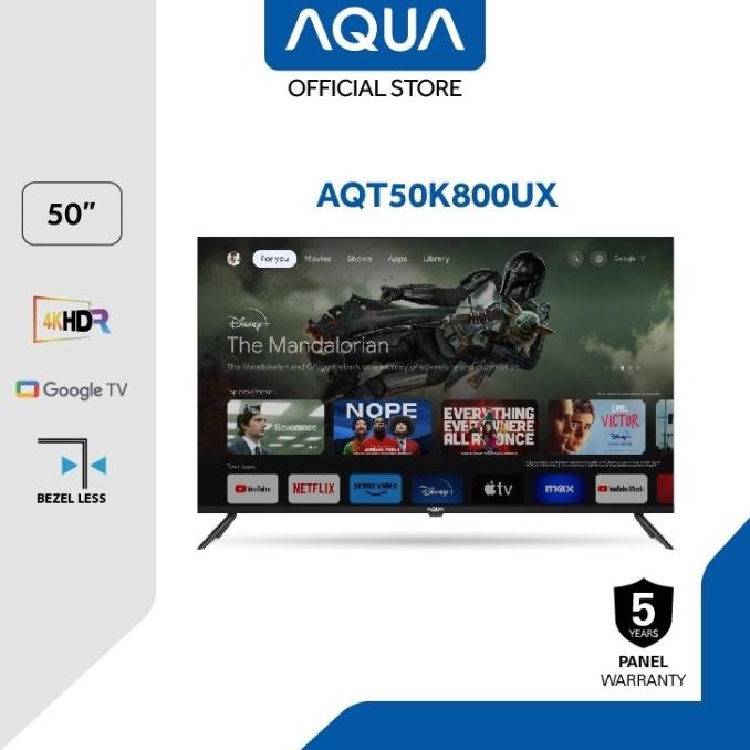 ((((()paling dicari] LED TV AQUA AQT50K800UX LED SMART TV AQUA AQT 50K800 UX 50INCH