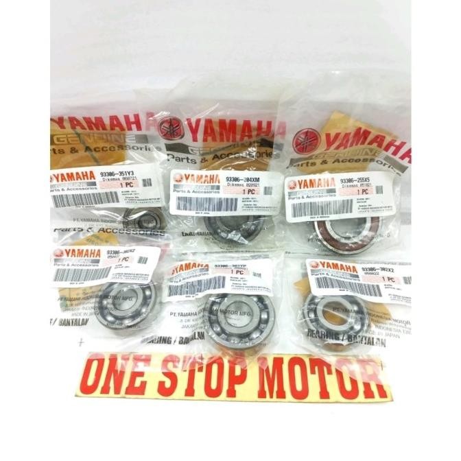 Bearing Set Gardan Gearbox Rasio Aerox Nmax Lexi Original Yamaha Bering Klaher Laher Laker Lahar Ras