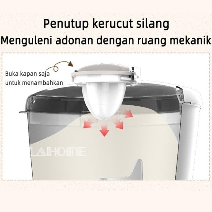 LAHOME Bear Dough Mixer Pengaduk Adonan 5L Adonan Kneader Mixer Electr H32S