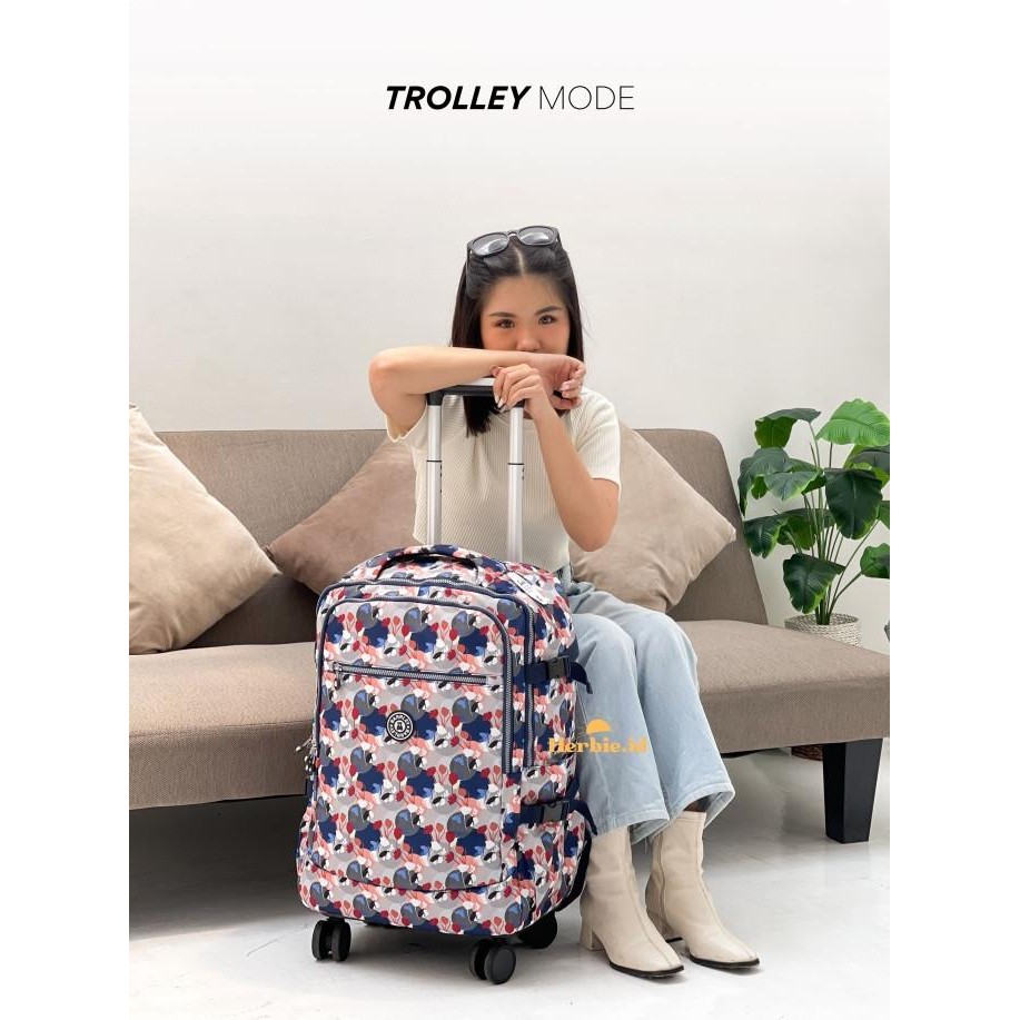 TAS RANSEL TROLI OXFORD BARLEY ORIGINAL KABIN RODA IMPORT [terbaik]