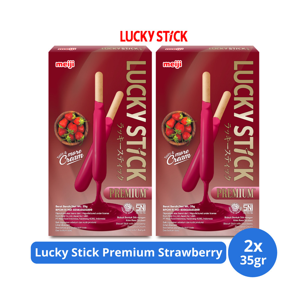 

Lucky Stick Premium Strawberry 35gr x 2 pcs