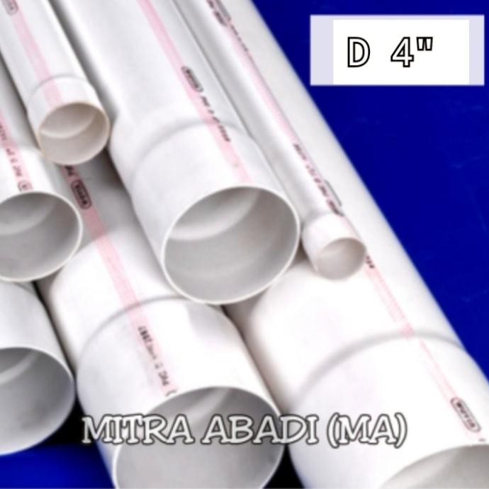 PIPA 4" RUCIKA D METERAN (PER 1 METER) / PARALON 4 INCH / PIPA PVC GM
