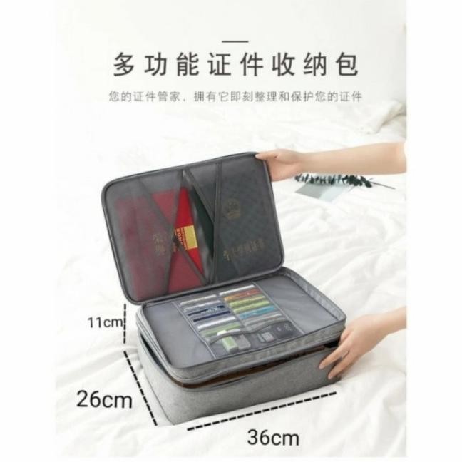 

LITCOVE - DOCUMENT BAG DREAM TRAVEL WATERPROOF WITH SECURITY LOCK TAS DOKUMEN #GRATISONGKIR