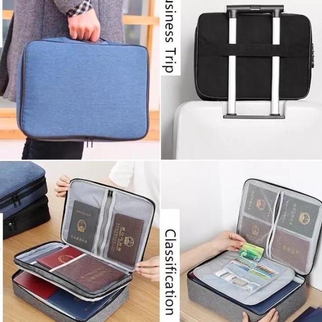 

TAS DOKUMEN AI AIR DENGAN PASSWORD TRAVEL BAG PENYIMPANAN DOKUMEN FILE
