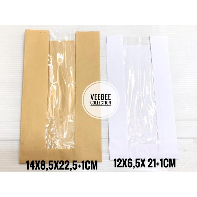 Ready oke] Kantong kertas snack terlihat besar/ paperbag/ snack paperbag/ kantong