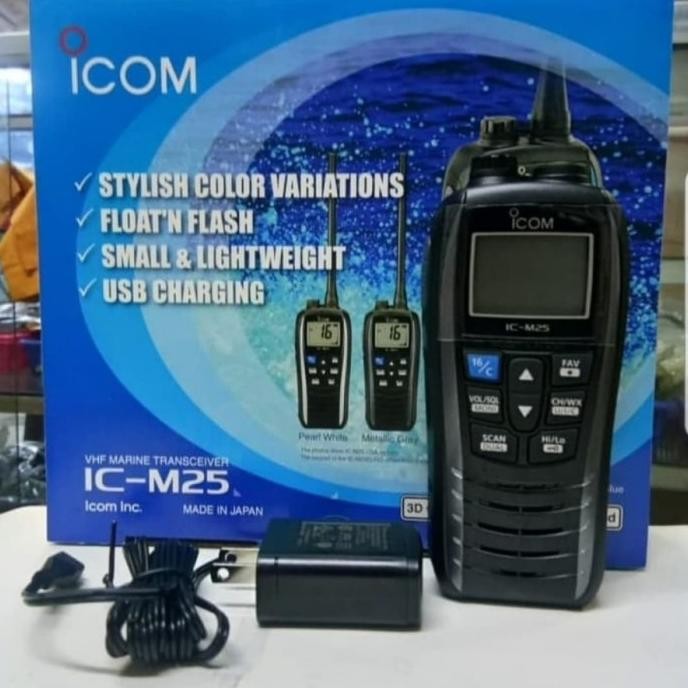 HT ICOM M25 RADIO M25 VHF MARINE ICOM IC M25 HT WATERPROOF ICOM IC-M25