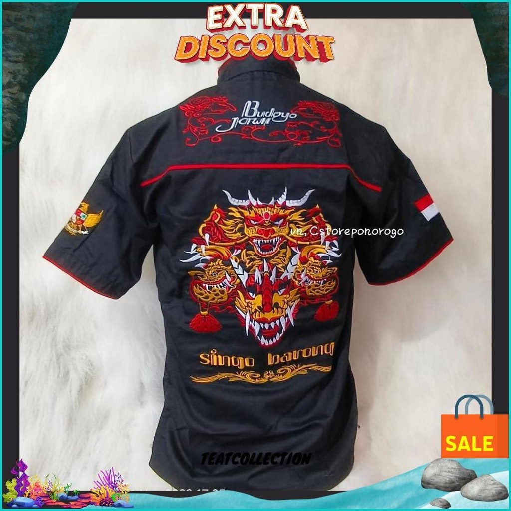 Baju Barongan Bordir Devil Dewasa Kancing Cina Termurah Se Shopee / Barongan Devil / Baju Barongan /