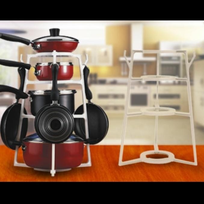 Rak Panci Multifungsi | Rak Dapur | Rak peralatan dapur