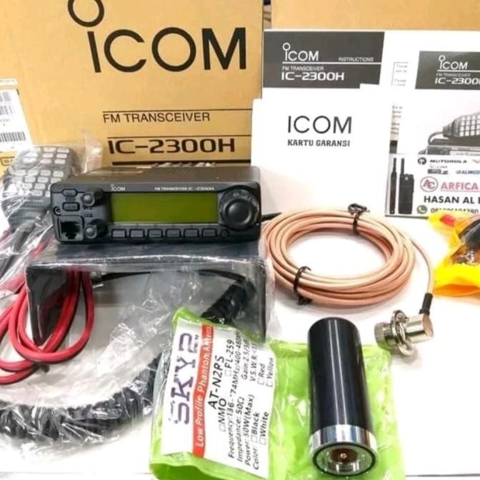 RADIO RIG ICOM 2300H PAKET FULL SET ANTENA MOBIL ORIGINAL ICOM 2300H