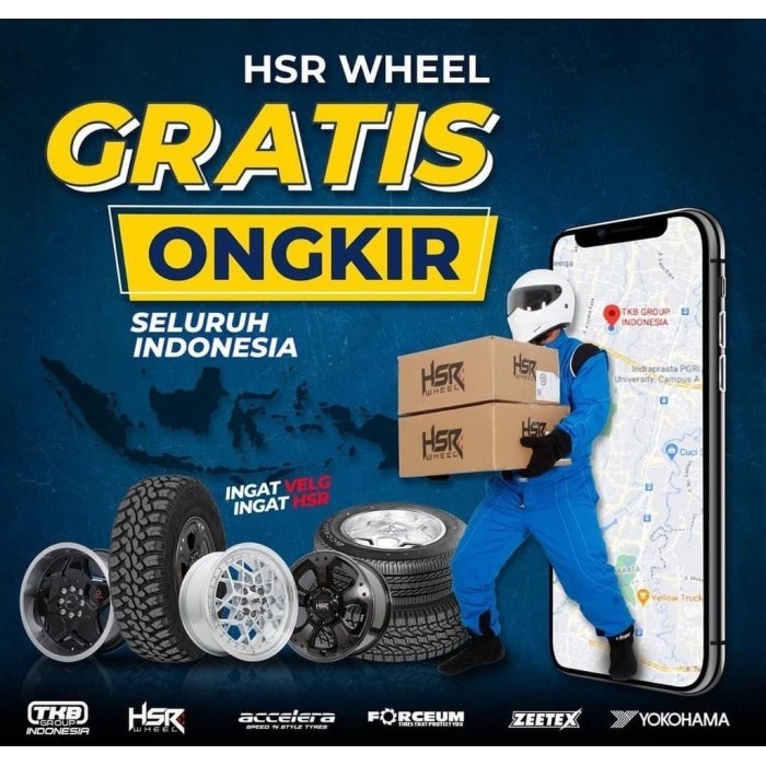 Velg racing mobil agya,ayla,xenia ring 14 hole 8x100-114,3 hsr koba