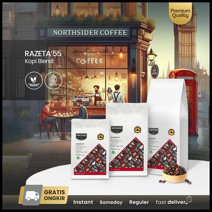 

Northsider Kopi Arabika Robusta Razeta'55 Espresso Blend Kopi Susu