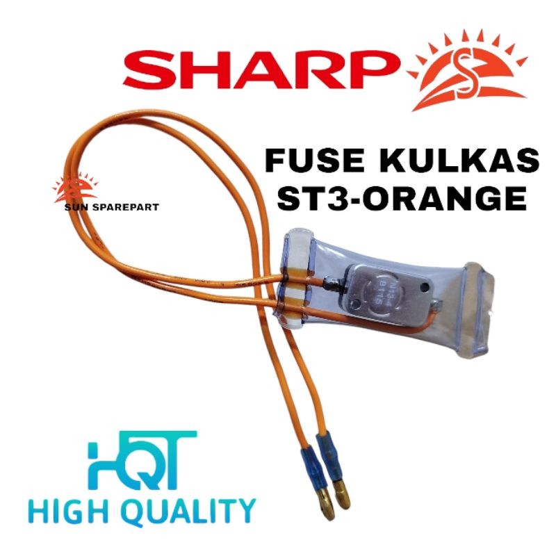 fuse kulkas bimetal ST-3 Orange kabel 2 untuk kulkas SHARP