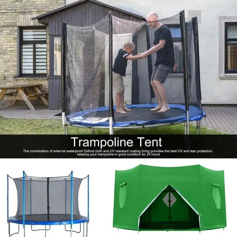 tent for trampoline anti-uv trampoline protection awning trampoline sunshad versatile trampoline can