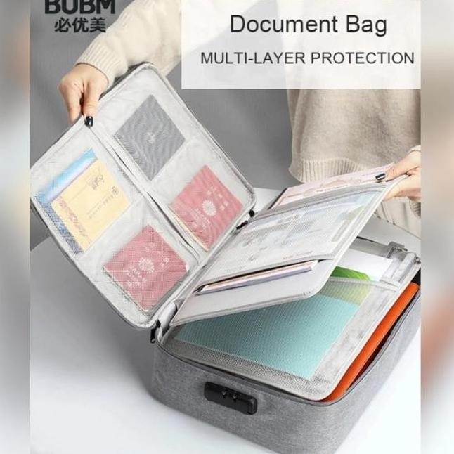 

COD !!! TRIPLE W DOCUMENT ORGANIZER TRAVEL LOCK BAG TAS KOPER DOKUMEN