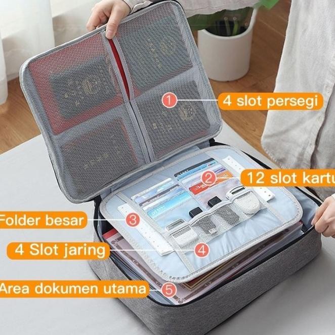 

PROMO / 3 LAPISAN KOPER DOKUMEN TAS PENYIMPANAN DOKUMEN DENGAN KUNCI
